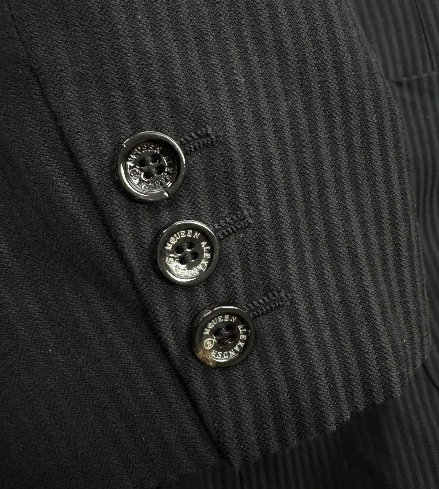 Alexander McQueen Alexander Mcqueen Vintage Striped Blazer Wool Cotton size 46 Size L / US 10 / IT 46 - 15 Thumbnail
