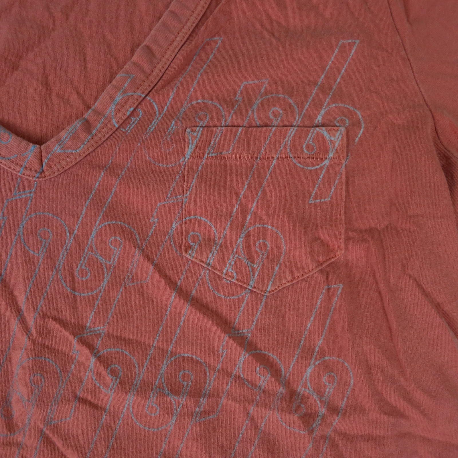 Gap Women's Medium GAP V-Neck Coral Pink Short Sleeve T-Shirt Size M / US 6-8 / IT 42-44 - 3 Thumbnail