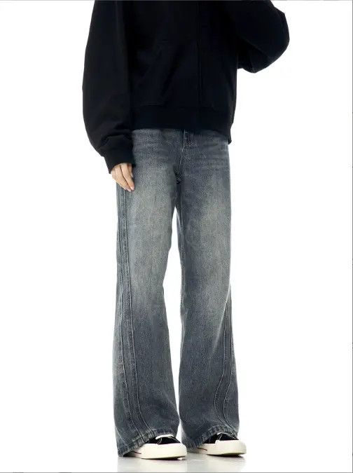 VIBE Retro American trendy brand flared washed jeans Size US 32 / EU 48 - 2 Thumbnail