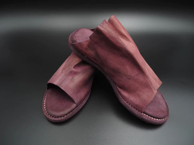 Guidi Guidi Size 36 Purple kangaroo leather mules shoes 2503-Next Size US 5 / EU 37 - 4 Thumbnail