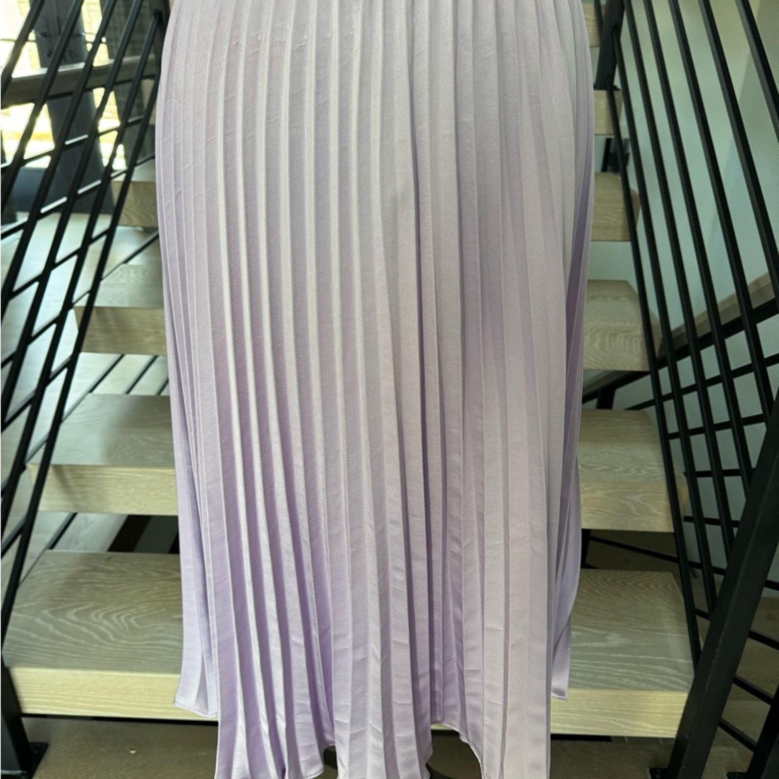 Other New Lavender Pleated Skirt size M/L Size 27" / US 4 / IT 40 - 7 Thumbnail