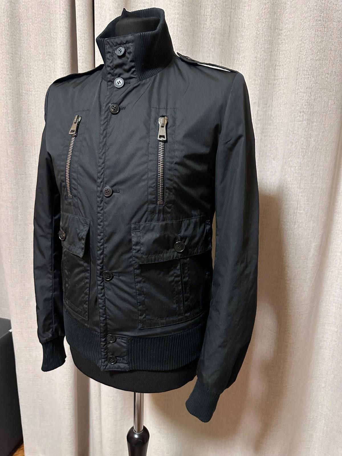 Gucci Gucci Black Synthetic Padded Bomber Jacket Sz 44 Size US S / EU 44-46 / 1 - 4 Thumbnail