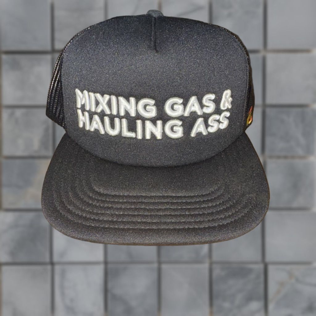 Vintage FMF Trucker SnapBack Bar Black Motor Cross Y2K Hat Mens One Size Black FMF Snapback Truckers Bar Cross Y2K Size ONE SIZE - 1 Thumbnail