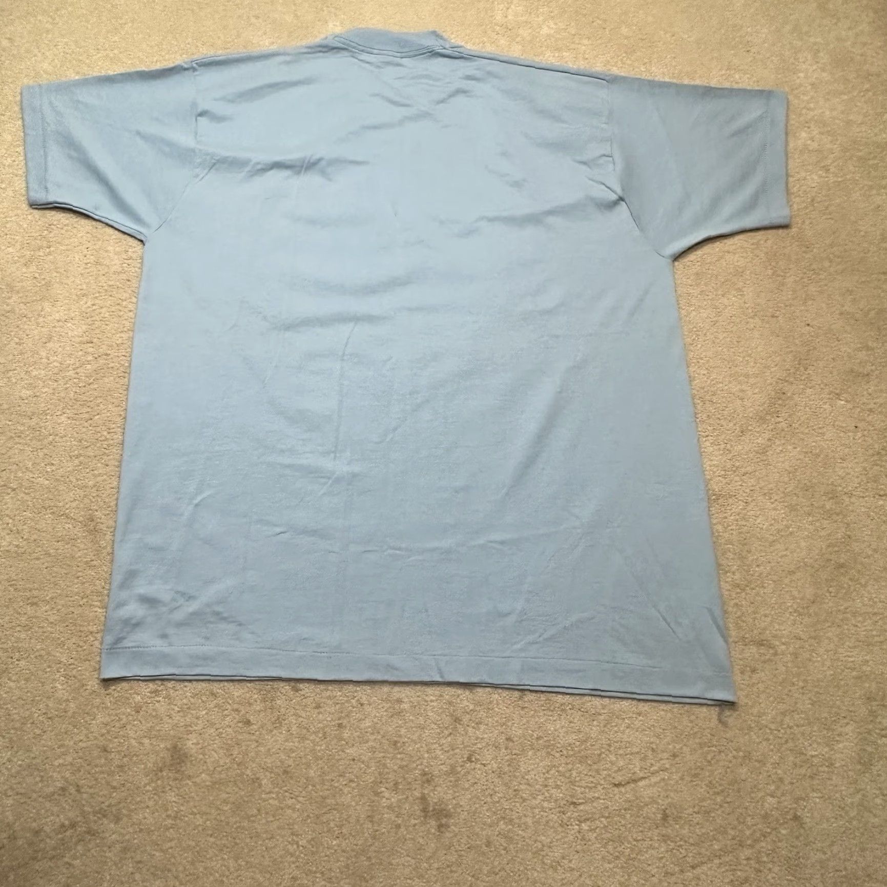Vintage VINTAGE Best 90s T-Shirt Mens 2XL Blue Big Chief Single Stitch Crew Neck Short Sleeve Deadstock Size US XXL / EU 58 / 5 - 2 Thumbnail