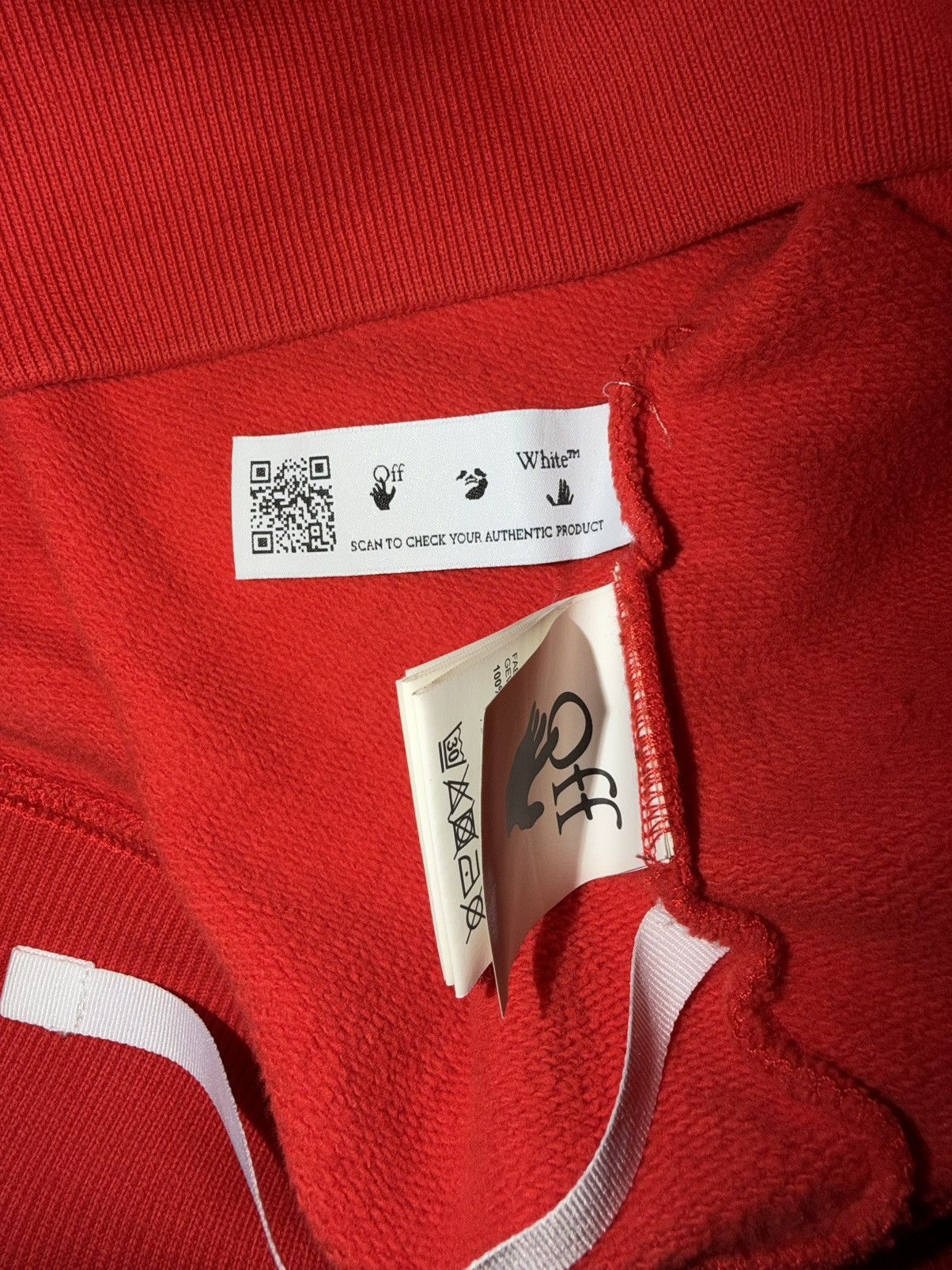 Off-White Off White Mona Lisa Red Crewneck Size US S / EU 44-46 / 1 - 8 Thumbnail