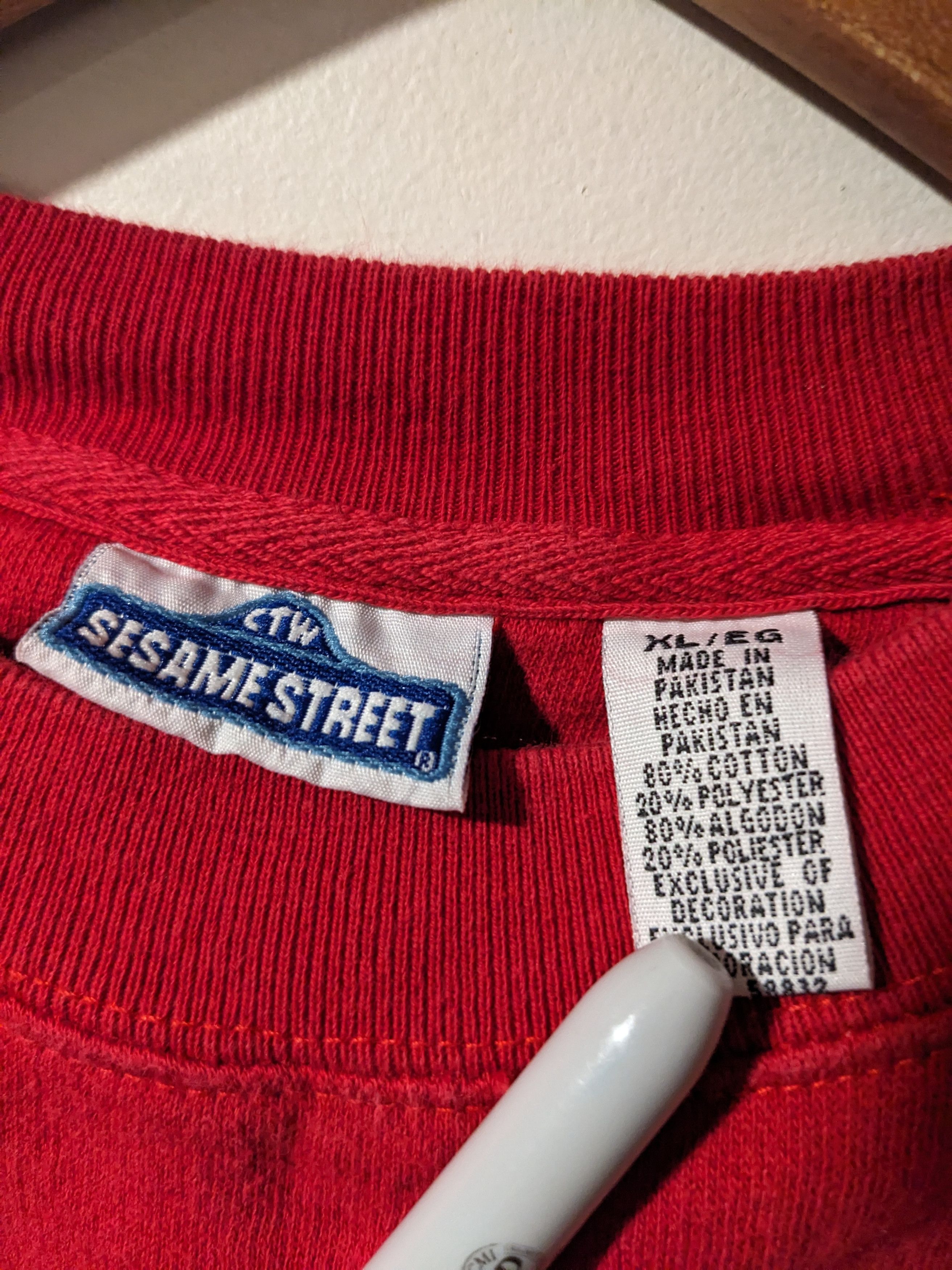 Cartoon Network × Vintage Vintage 90s Sesame Street Elmo Small Logo Sweatshirt Size XL / US 12-14 / IT 48-50 - 3 Thumbnail