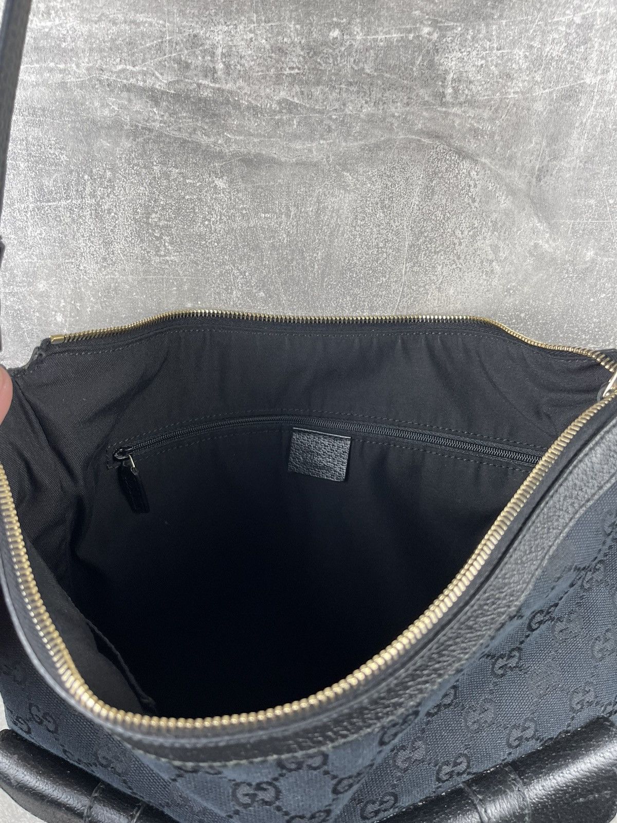 Gucci × Tom Ford × Vintage Gucci Guccissima 00s Leather Black Shoulders Tote Bag Size ONE SIZE - 11 Thumbnail