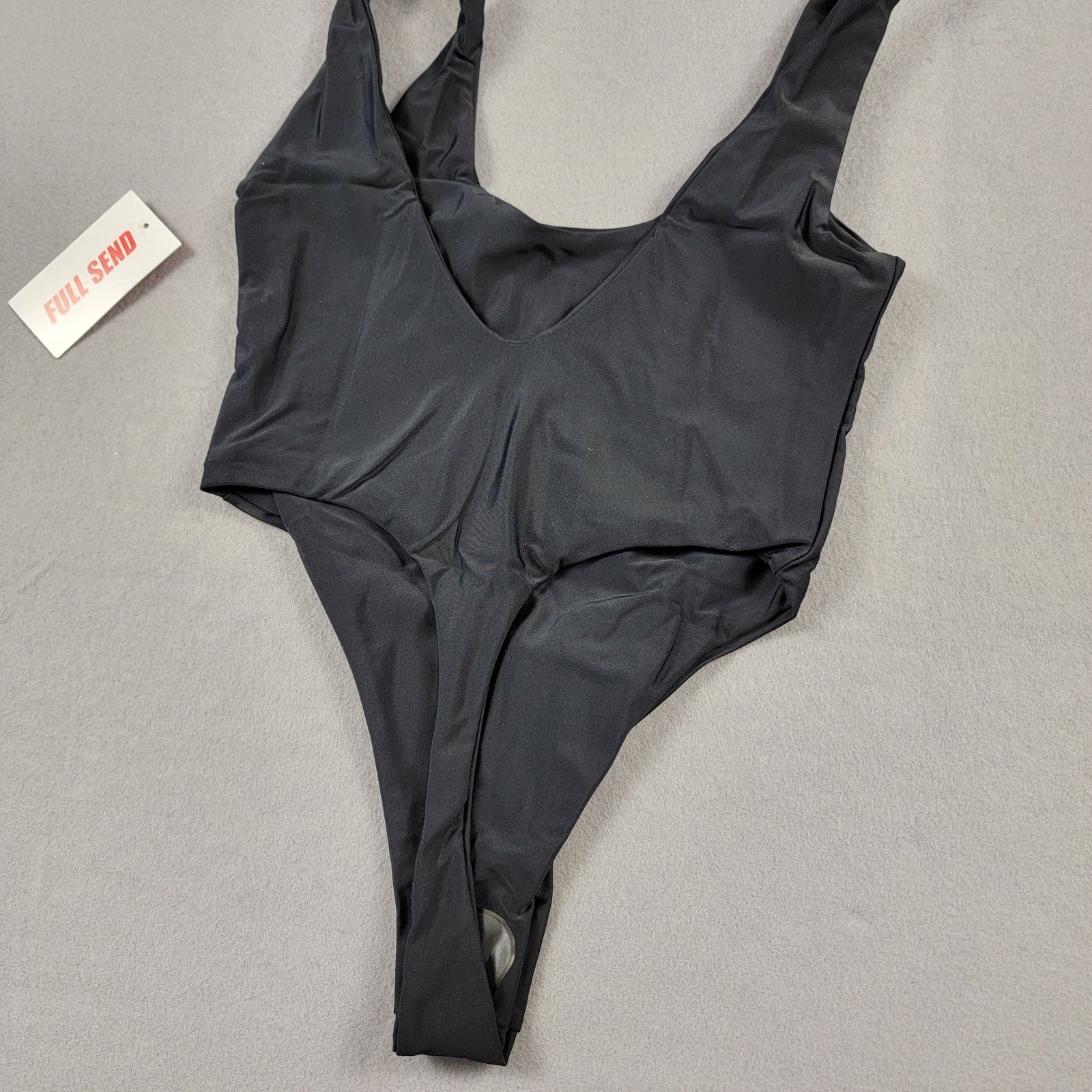 Full Send Full Send Women's One Piece Black Swimsuit - Size S (244) Size S / US 4 / IT 40 - 3 Thumbnail