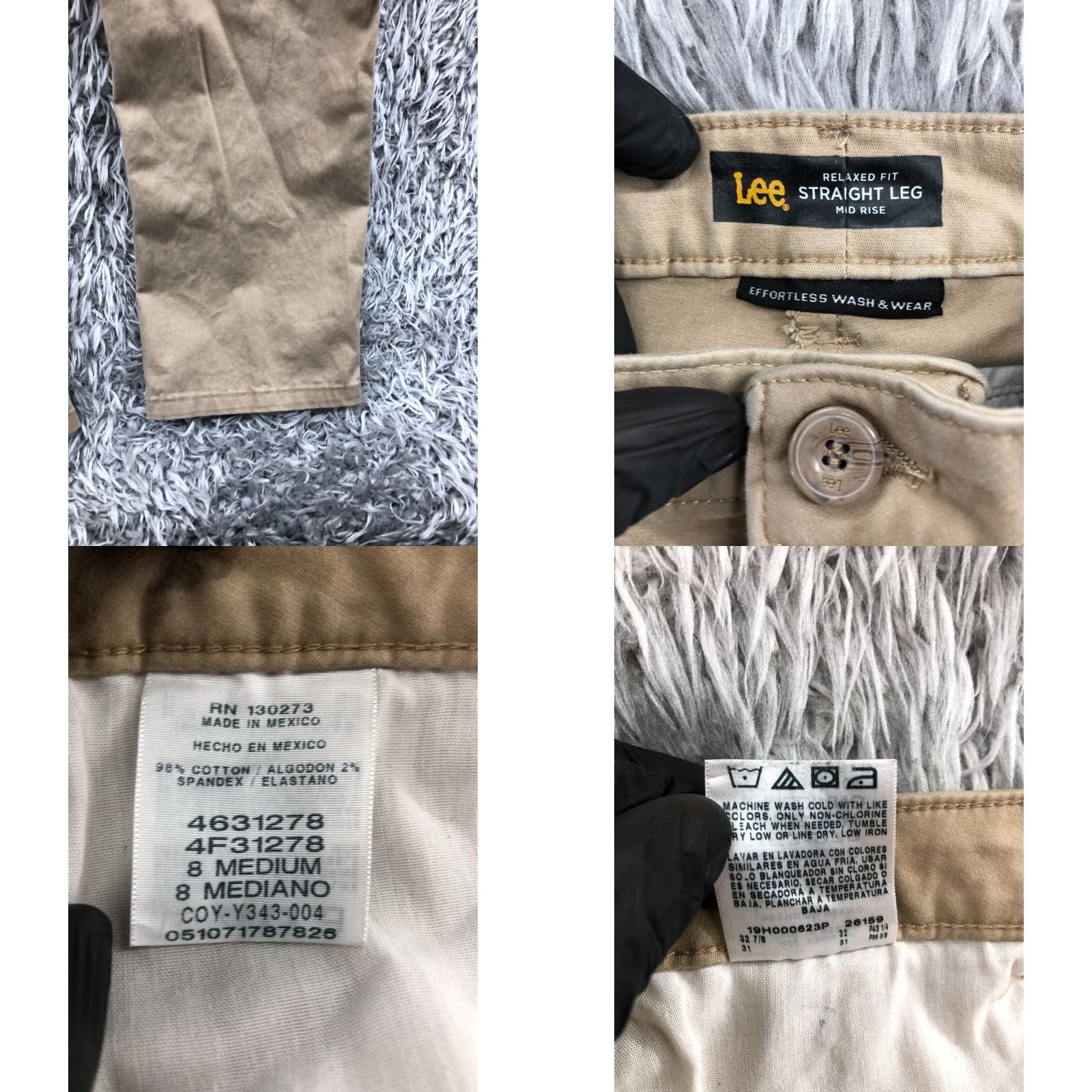 Lee Lee Chino Pants Woman Regular Size 8 Beige Straight Relaxed Modern Classic 30 in Inseam Spring Summer Fall (if applicable) Pants Ladies Womens Size 30" / US 8 / IT 44 - 8 Thumbnail