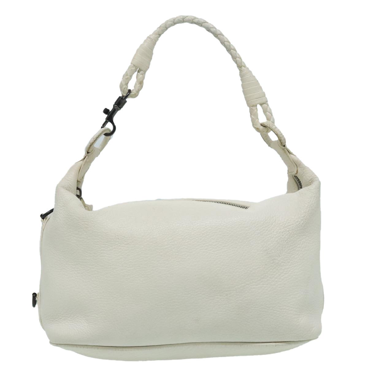 Bottega Veneta White Leather Handbag (Pre-Owned) Size ONE SIZE - 1 Thumbnail