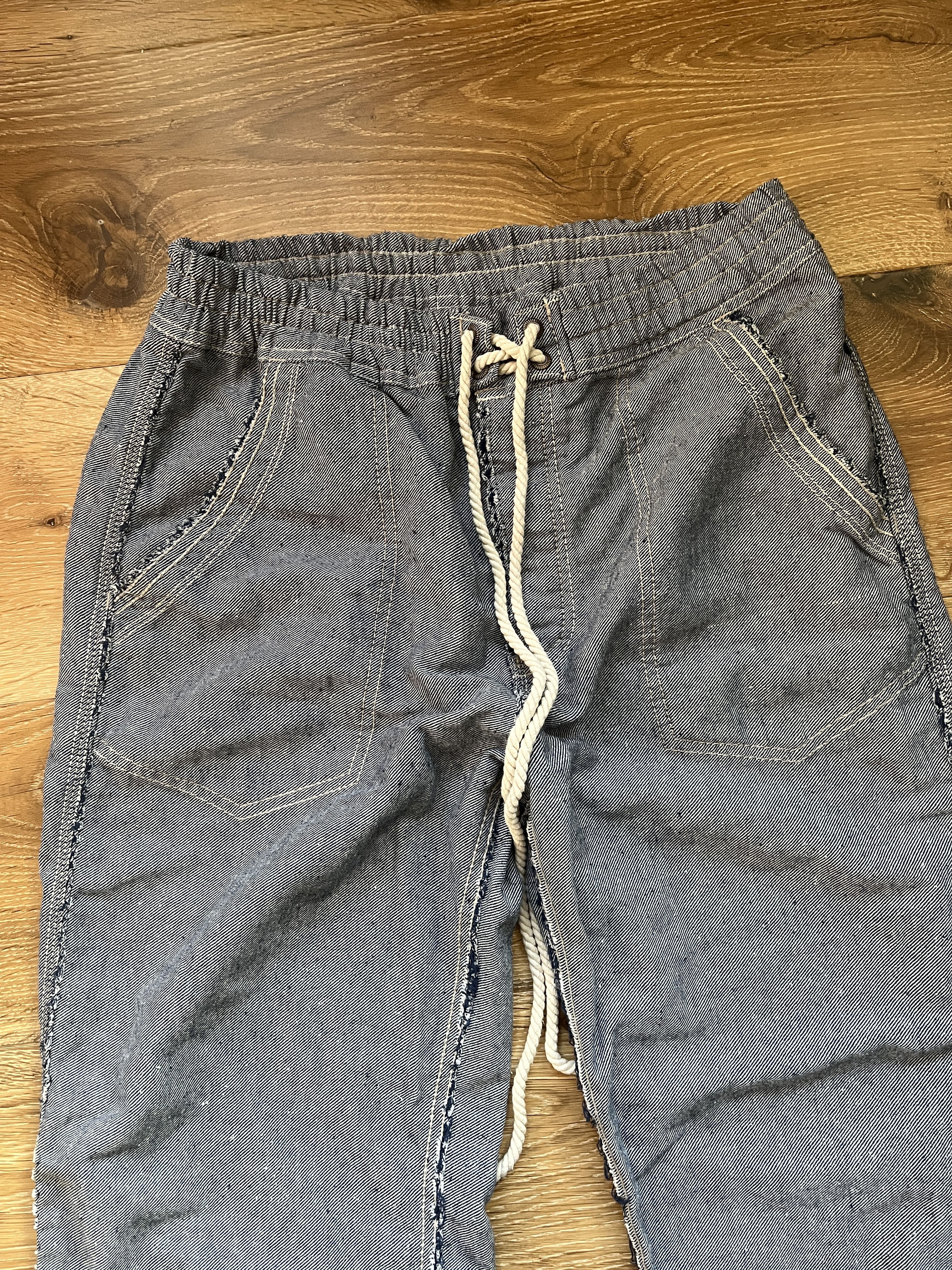 Designer GOA elastic twill pants raw seam Size US 32 / EU 48 - 2 Thumbnail