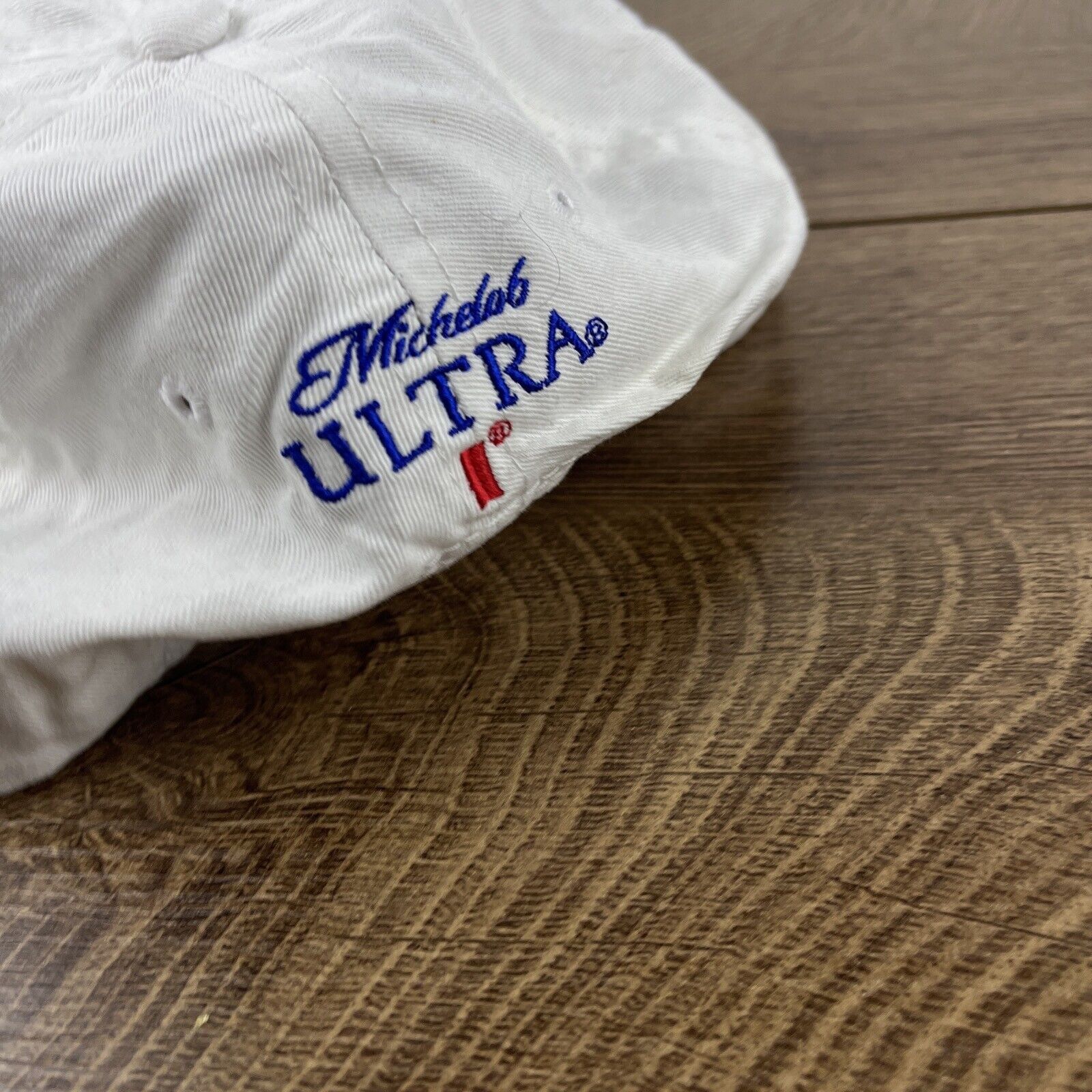 Other Michelob Ultra Hat White Hat Adjustable Adult Size Hat Cap Size ONE SIZE - 7 Thumbnail