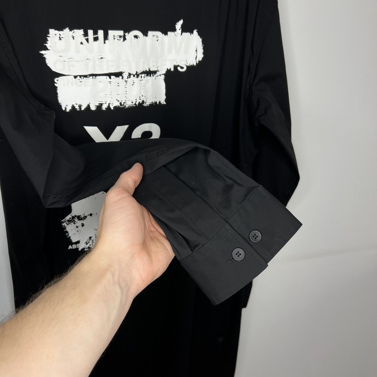 Adidas × Y-3 Yohji Yamamoto Y3 x Adidas Oversized Long Shirt RARE Size US L / EU 52-54 / 3 - 11 Thumbnail