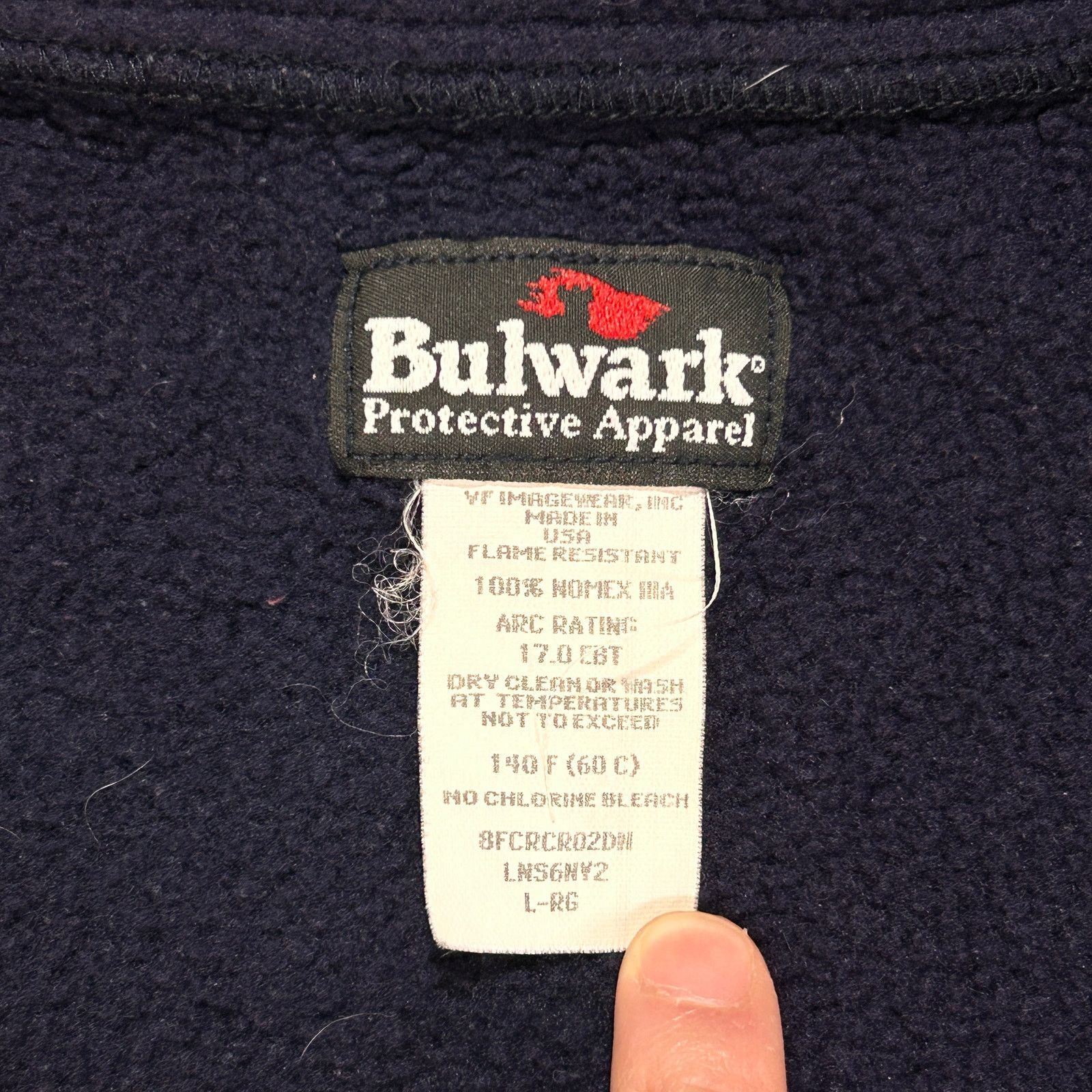 Bulwark VTG Bulwark FR navy utility workwear fleece vest BP mens L Size US S / EU 44-46 / 1 - 7 Thumbnail