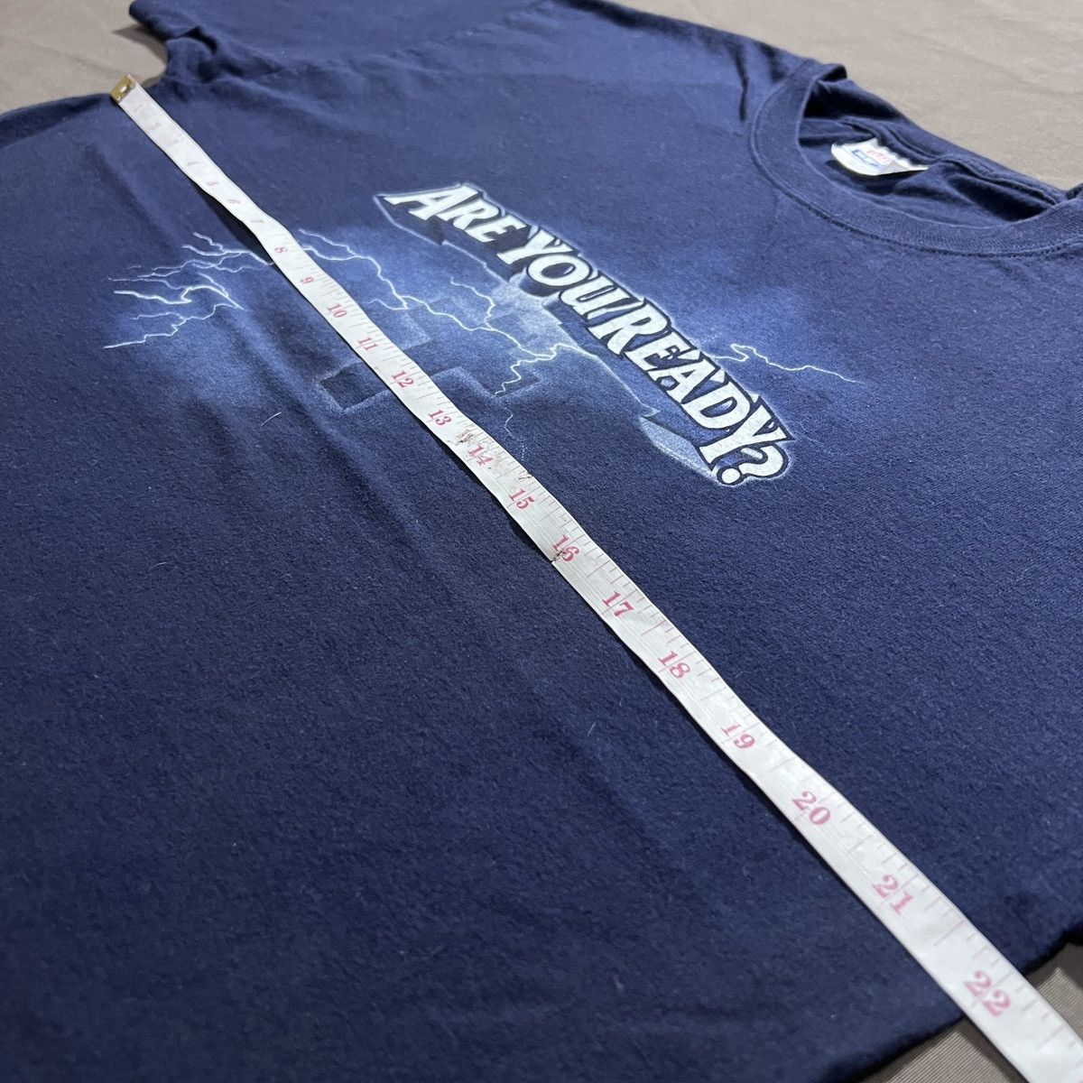 Vintage Vintage Y2K ARE YOU READY? Thunder God Jesus Bible Holy Tee Size US L / EU 52-54 / 3 - 5 Thumbnail