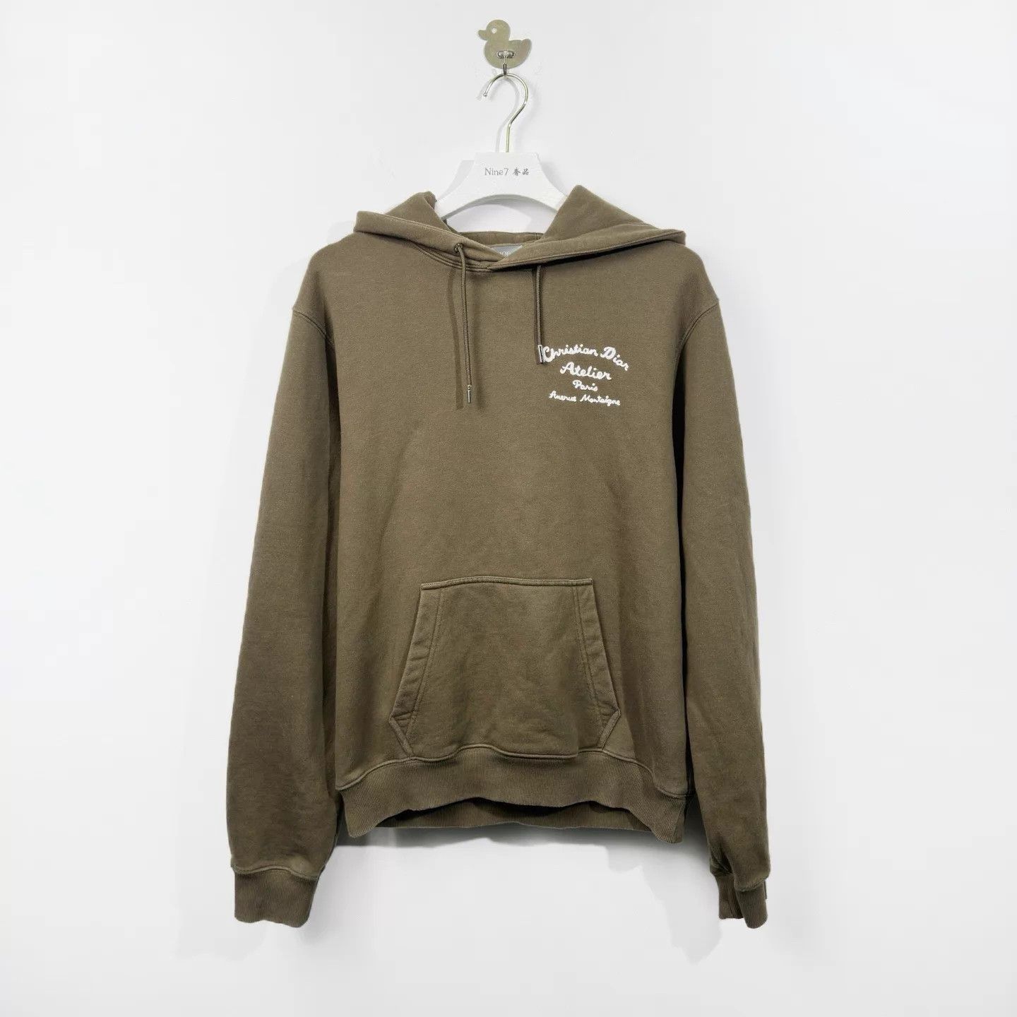 Dior Dior Embroidered Logo Print Olive Green Hoodie Size US M / EU 48-50 / 2 - 1 Thumbnail
