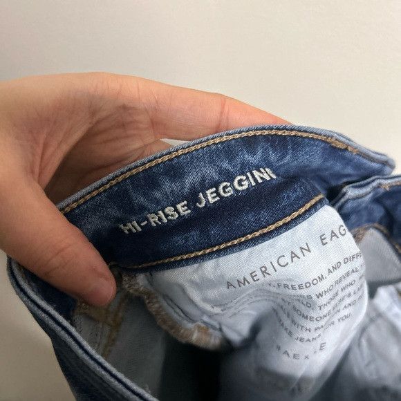 American Eagle Outfitters American Eagle Ripped Hi Rise Jeggings Size 26" / US 2 / IT 38 - 3 Thumbnail