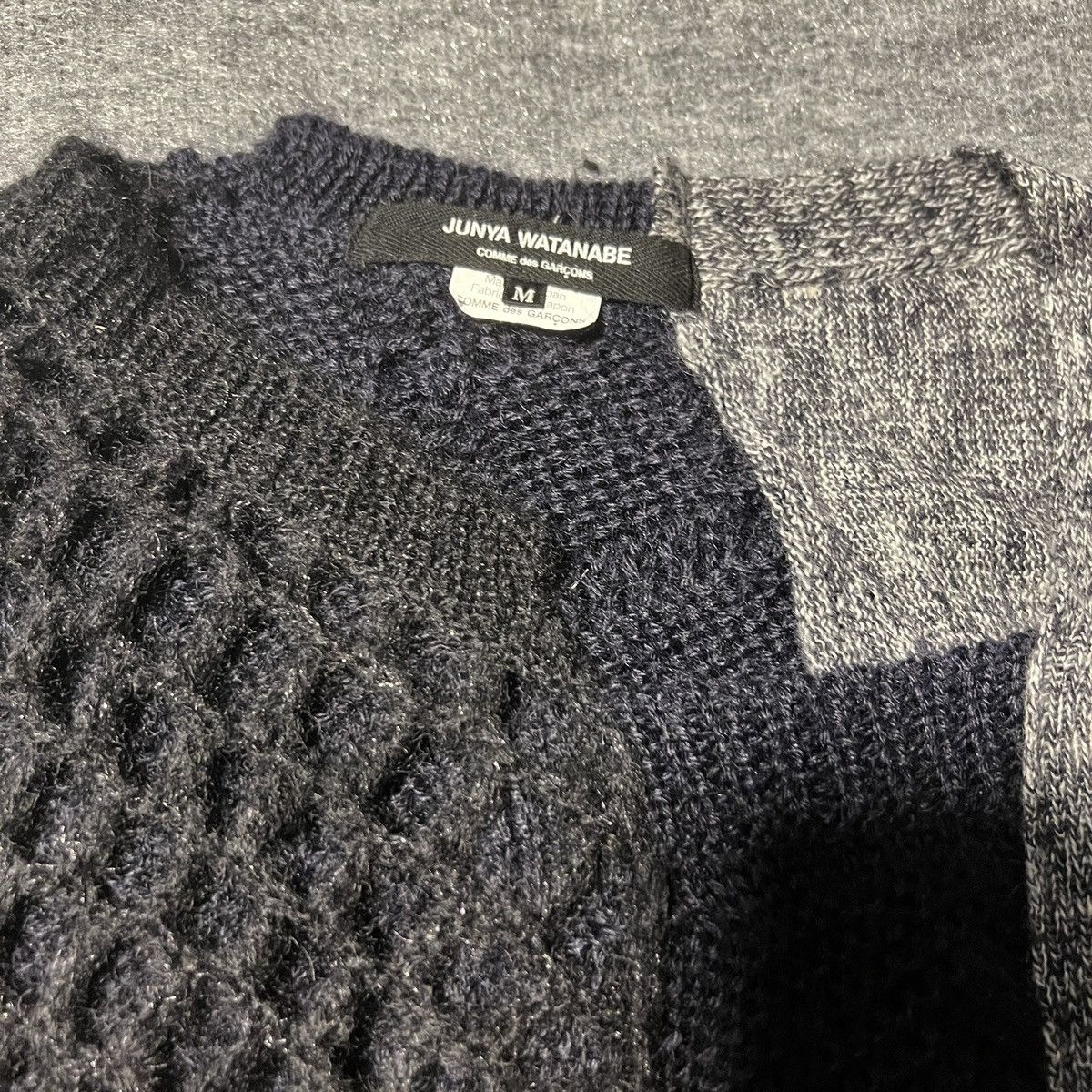 Comme des Garcons × Junya Watanabe Junya Watanabe Comme Des Garcons Knit Patchwork Sweater Size US M / EU 48-50 / 2 - 5 Thumbnail
