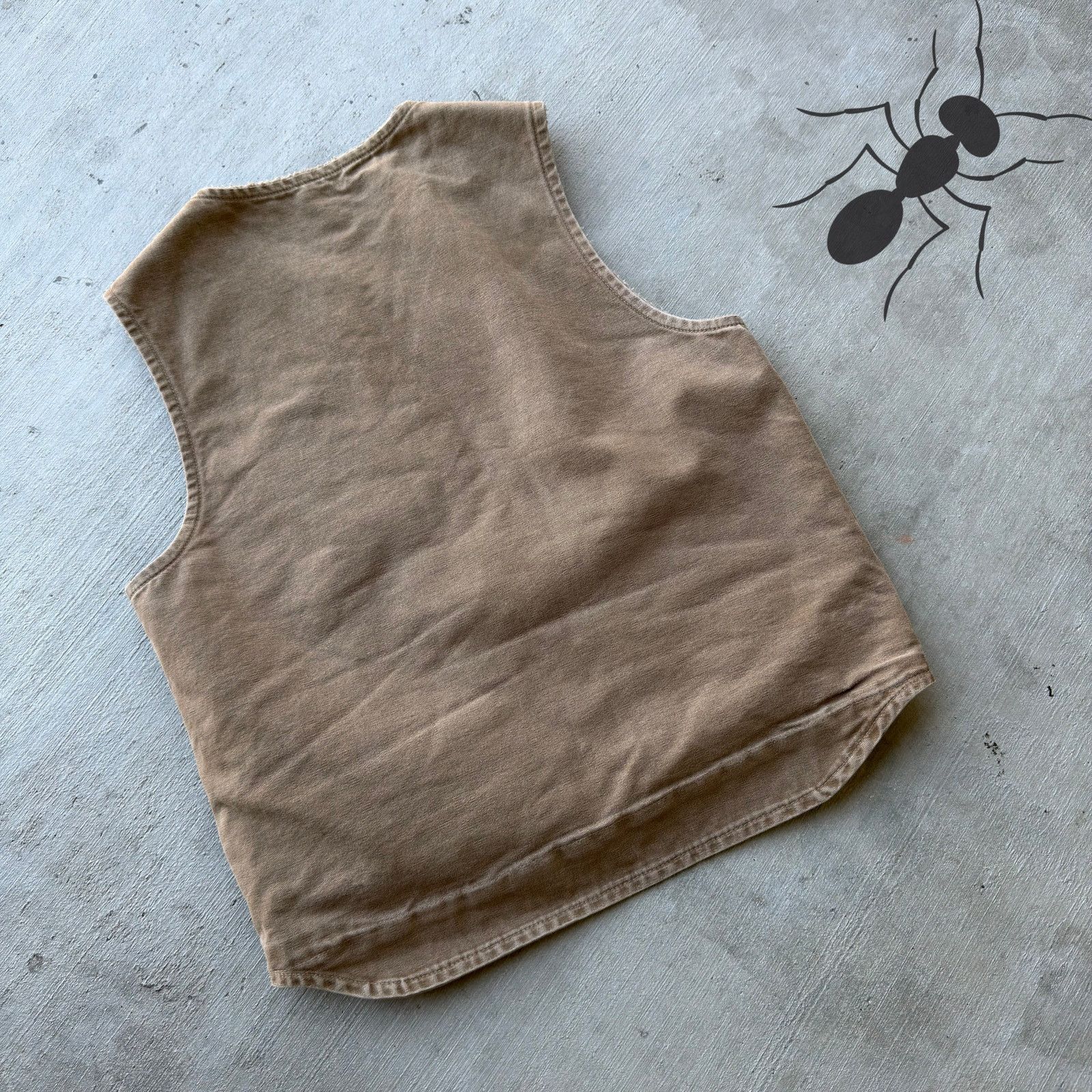 Carhartt × Vintage Carhartt V26 FRB brown Sherpa work wear vest Size US M / EU 48-50 / 2 - 4 Thumbnail