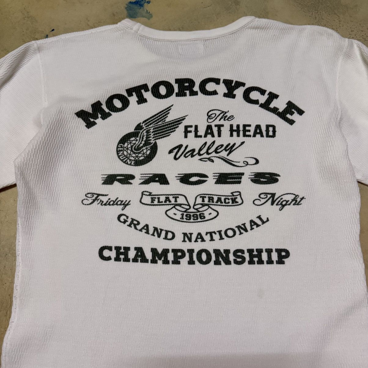 The Flat Head The Flat Head Motorcycle Long Sleeve Big Logo T Shirt Size US S / EU 44-46 / 1 - 13 Thumbnail