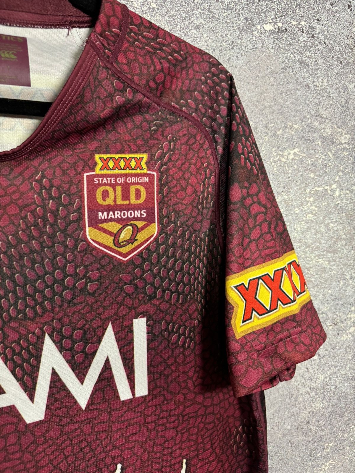 Canterbury of New Zealand QLD Maroons State of Origin 2009 NRL Canterbury Jersey Size US L / EU 52-54 / 3 - 9 Thumbnail