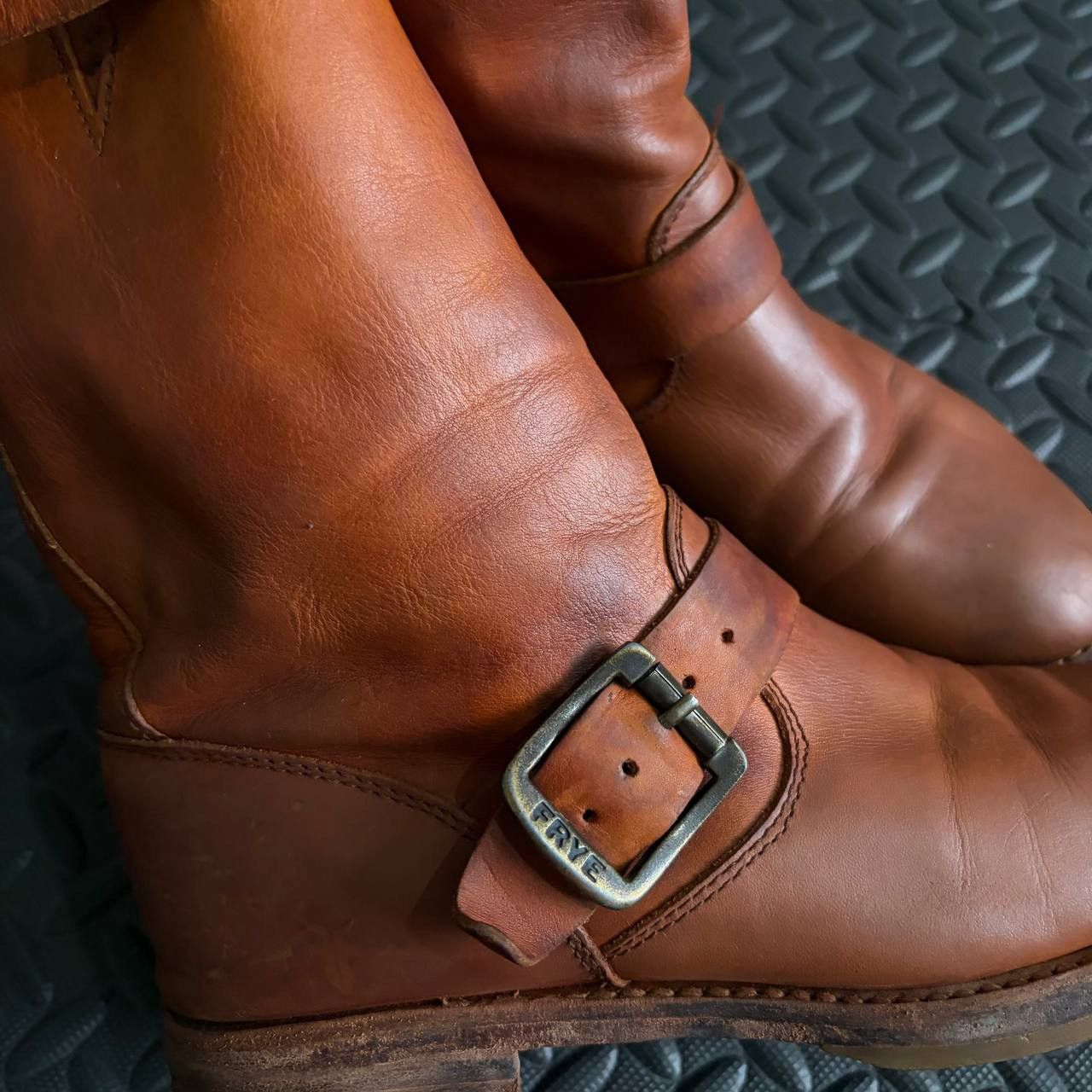 Frye Frye Engineer Boots Brown Leather Size US 6.5 / EU 39-40 - 5 Thumbnail