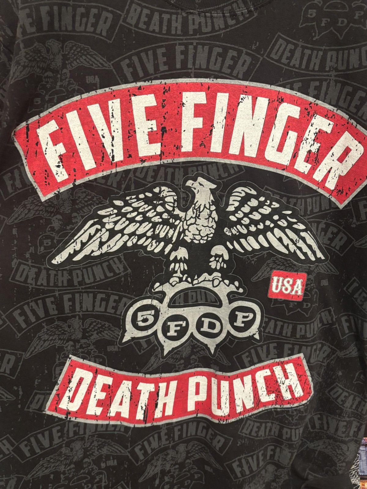 Other Five Finger Death Punch All Over Print Shirt Size Large Size US L / EU 52-54 / 3 - 3 Thumbnail