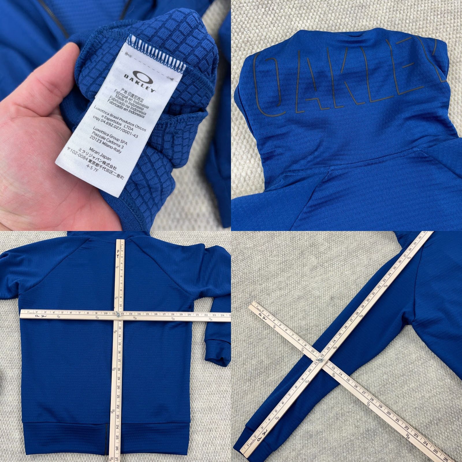 Oakley Oakley Hoodie Men Small Royal Blue Full Zip Track Jacket Performance Fit Size US S / EU 44-46 / 1 - 8 Thumbnail