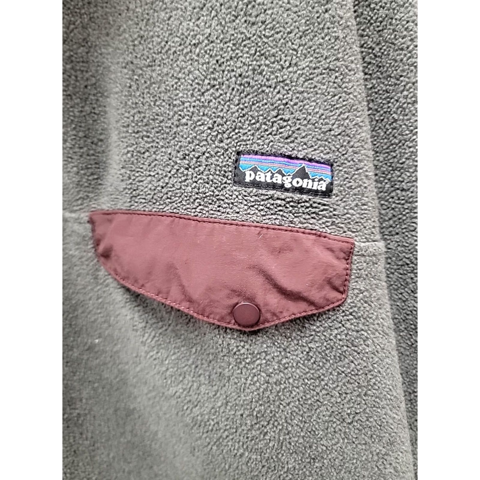 Patagonia Patagonia Synchilla Snap T Pullover Fleece Men's M Grey red Jacket Snap Pullover Bodywarmer Logo 90s Style Mens Size US M / EU 48-50 / 2 - 2 Thumbnail