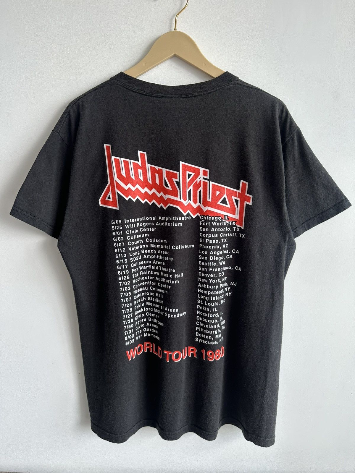 Judas Priest Vintage Rare Judas Priest British Steel Band Tee Rare USA Size US L / EU 52-54 / 3 - 2 Thumbnail