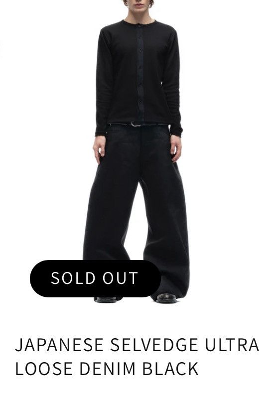 No Faith Studios No Faith Studios Raw Denim Japanese Ultra Loose Fit Black M Size US 32 / EU 48 - 7 Thumbnail