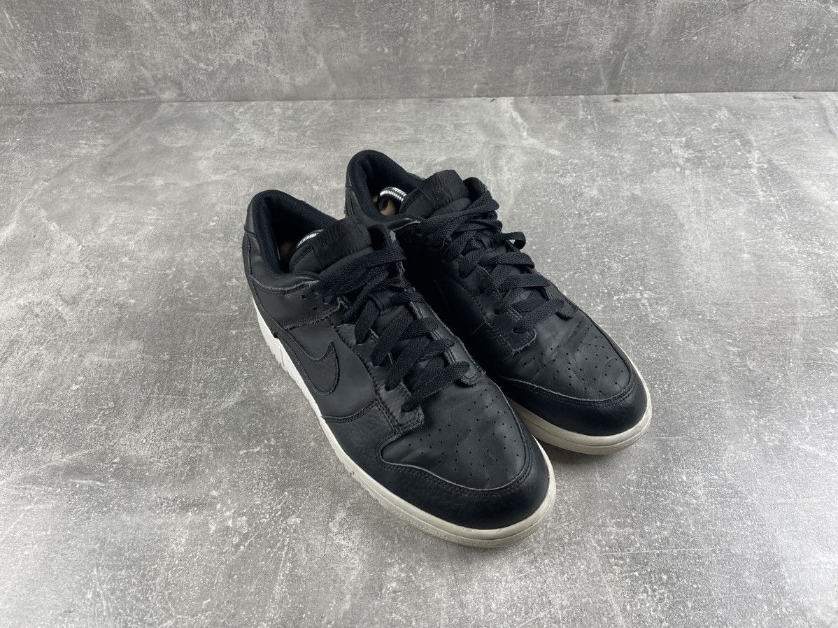 Nike Nike Dunk Low All-Black Genuine Leather Sneakers Size US 9 / EU 42 - 3 Thumbnail