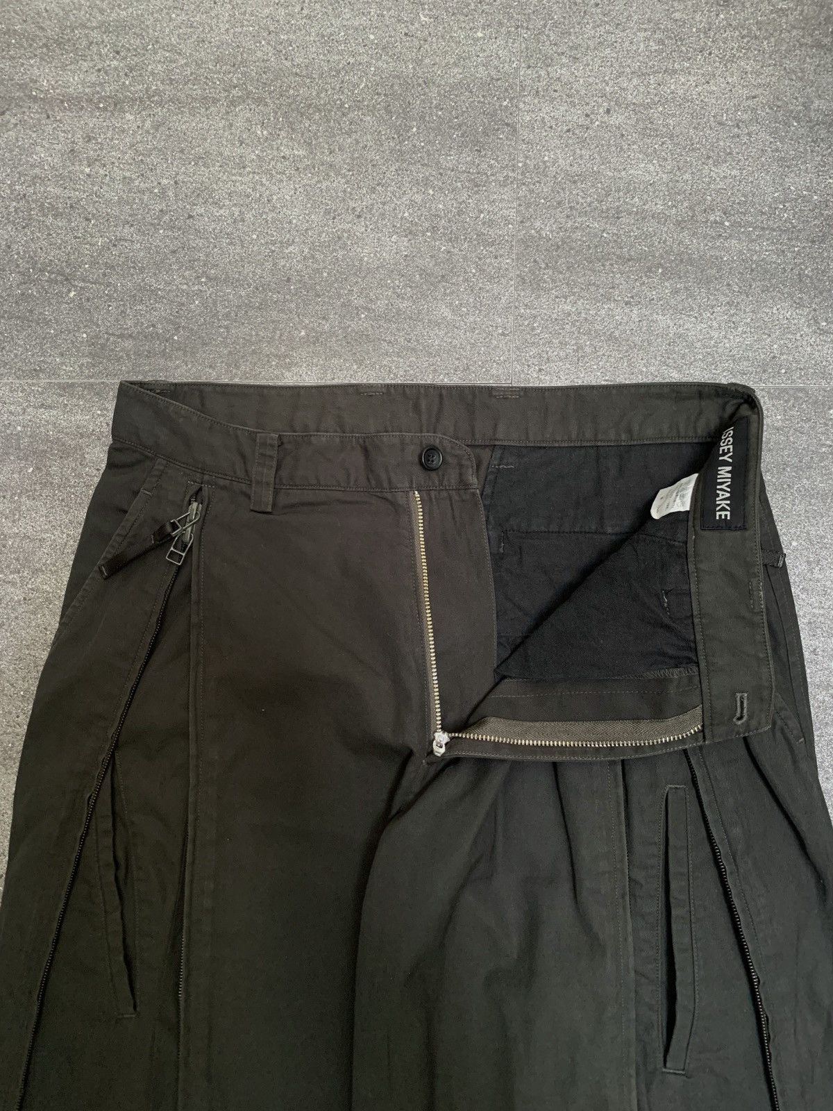 Issey Miyake 2000s Double Zip Wideleg Pants Size US 30 / EU 46 - 7 Thumbnail
