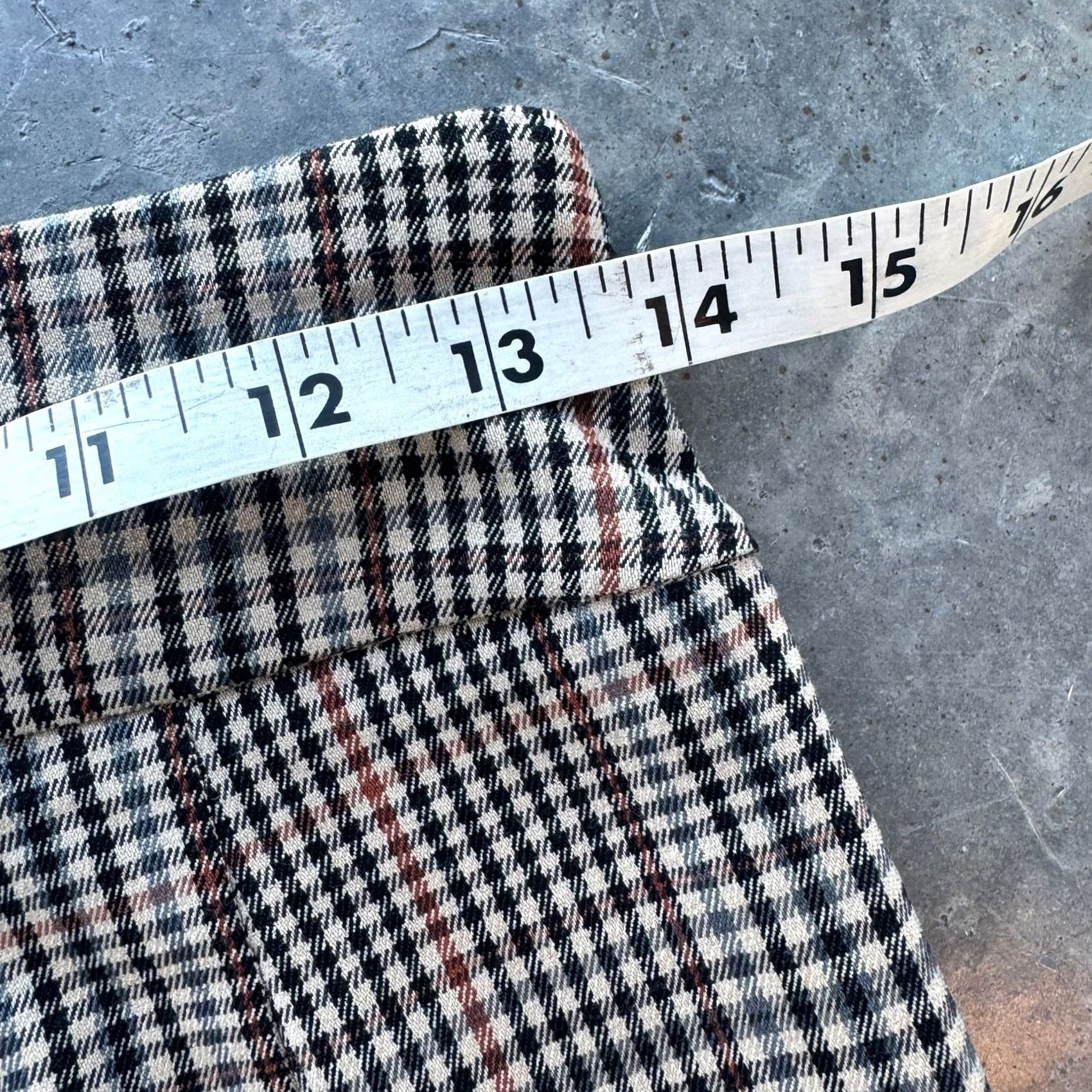 Vintage VINTAGE Brown Plaid Gingham Beige Straight Leg Fitted Trousers Women's 4P Size 27" / US 4 / IT 40 - 4 Thumbnail