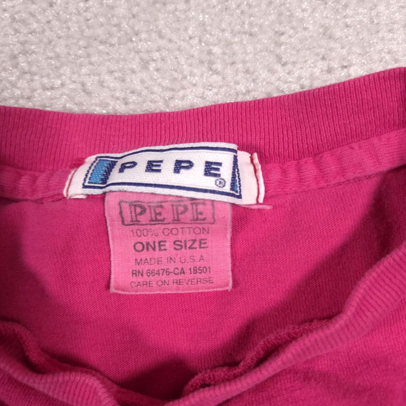 J Brand VINTAGE Pepe Brand Shirt Mens XL Pink Graphic Logo Tee Made USA 90s Jeanswear Size US XL / EU 56 / 4 - 6 Thumbnail