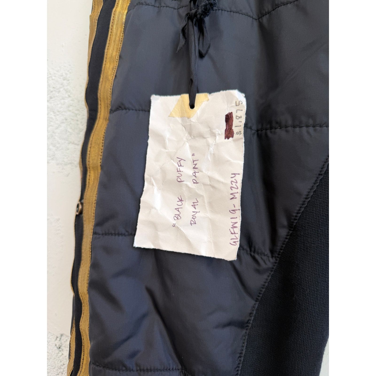 Greg Lauren Greg Lauren SAMPLE Black Puffy Royal Pant Size US 34 / EU 50 - 4 Thumbnail