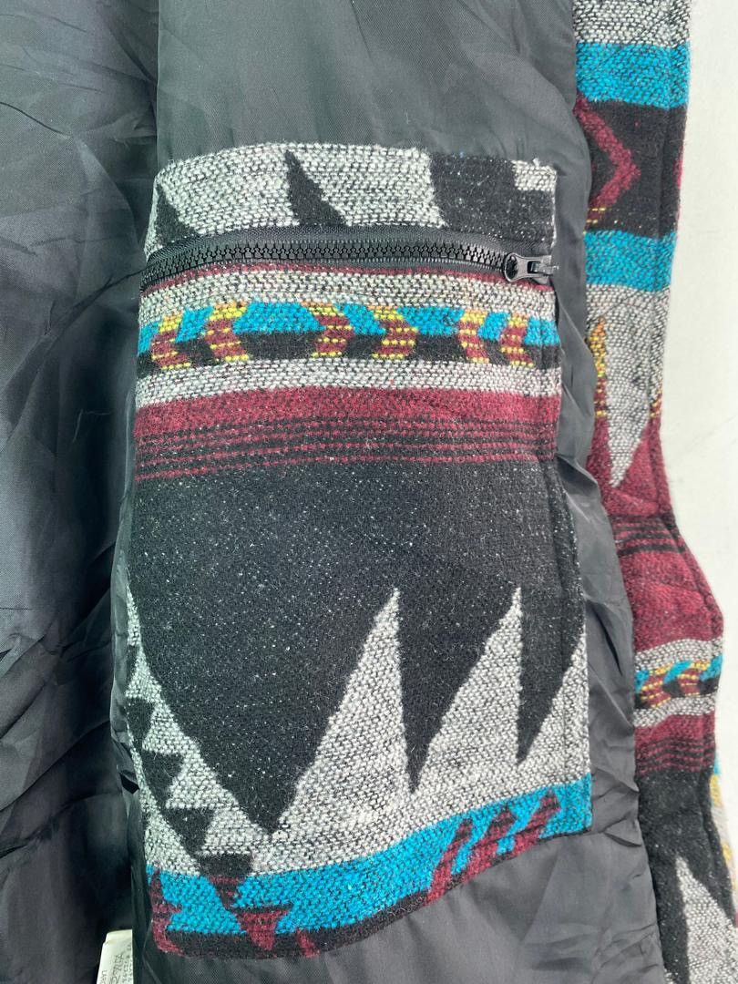 Japanese Brand Vtg Local Motion retro native art navajo actec warm jacket Size US M / EU 48-50 / 2 - 2 Thumbnail