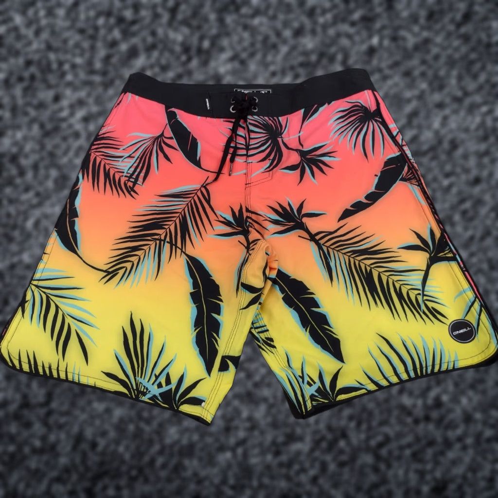 O'Neill O'NEILL HYPER FREAK SWIM BOARD SHORTS Multi-Color 32 Mens Beach Quick Dry Back Pocket Drawstring Surfing Size US 32 / EU 48 - 1 Thumbnail