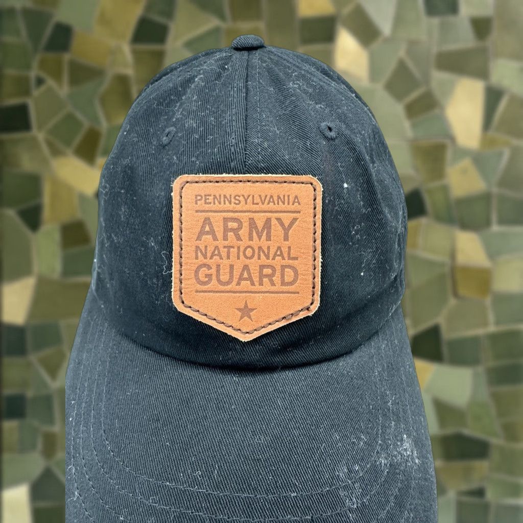 Vintage VINTAGE The Classics Yupoong Baseball Hat Black Pennsylvania Army National Guard Patch Size ONE SIZE - 1 Thumbnail
