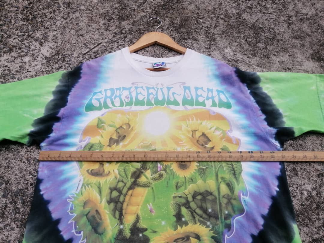 Band Tees × Grateful Dead × Vintage Vintage 90s Grateful Dead Terrapin Sunflower Tie Dye Tee Size US L / EU 52-54 / 3 - 3 Thumbnail