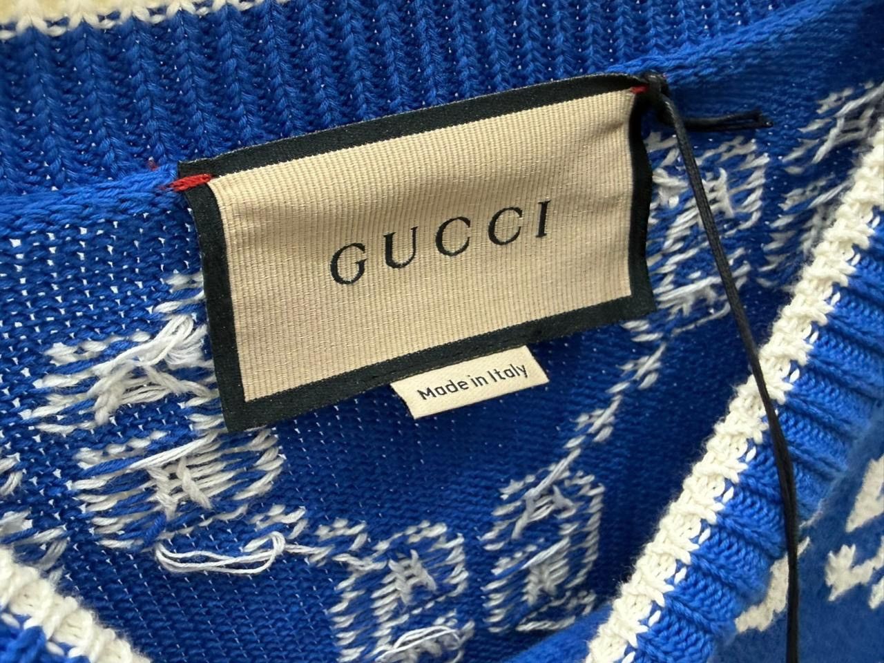 Gucci Gucci Jumbo GG Jacquard Crew Neck Sweater Size US M / EU 48-50 / 2 - 2 Thumbnail