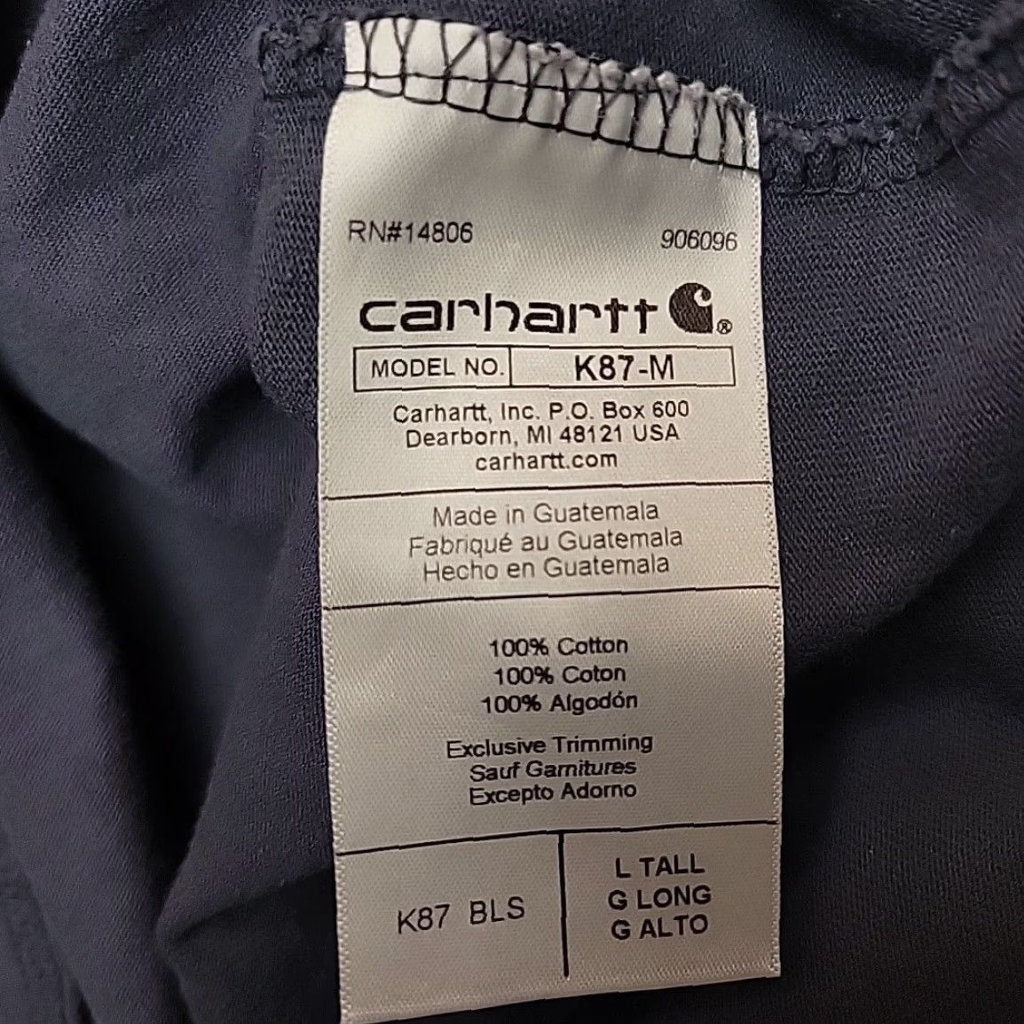 Carhartt Carhartt Shirt Mens LT Gray Loose Fit Crewneck Short Sleeve Pocket TEE K87-M Size US L / EU 52-54 / 3 - 5 Thumbnail