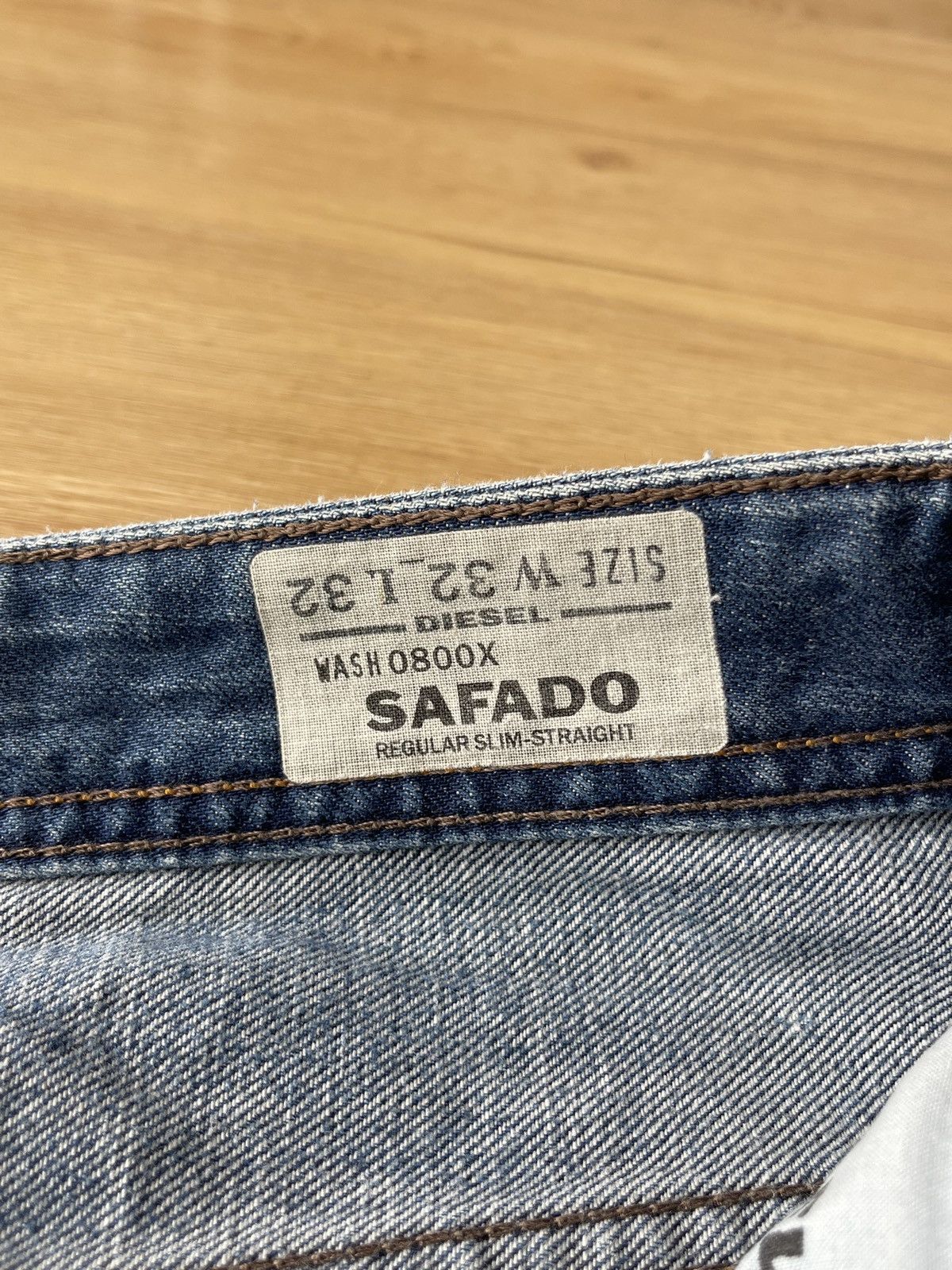 Diesel 90s Diesel Distressed Denim Jeans Y2K Grunge Straight Fit Size US 34 / EU 50 - 16 Thumbnail