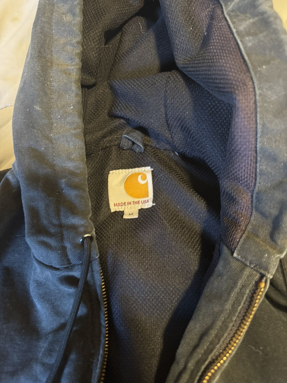 Carhartt × Vintage Vintage black zip up carhartt hoodie Size US M / EU 48-50 / 2 - 2 Thumbnail