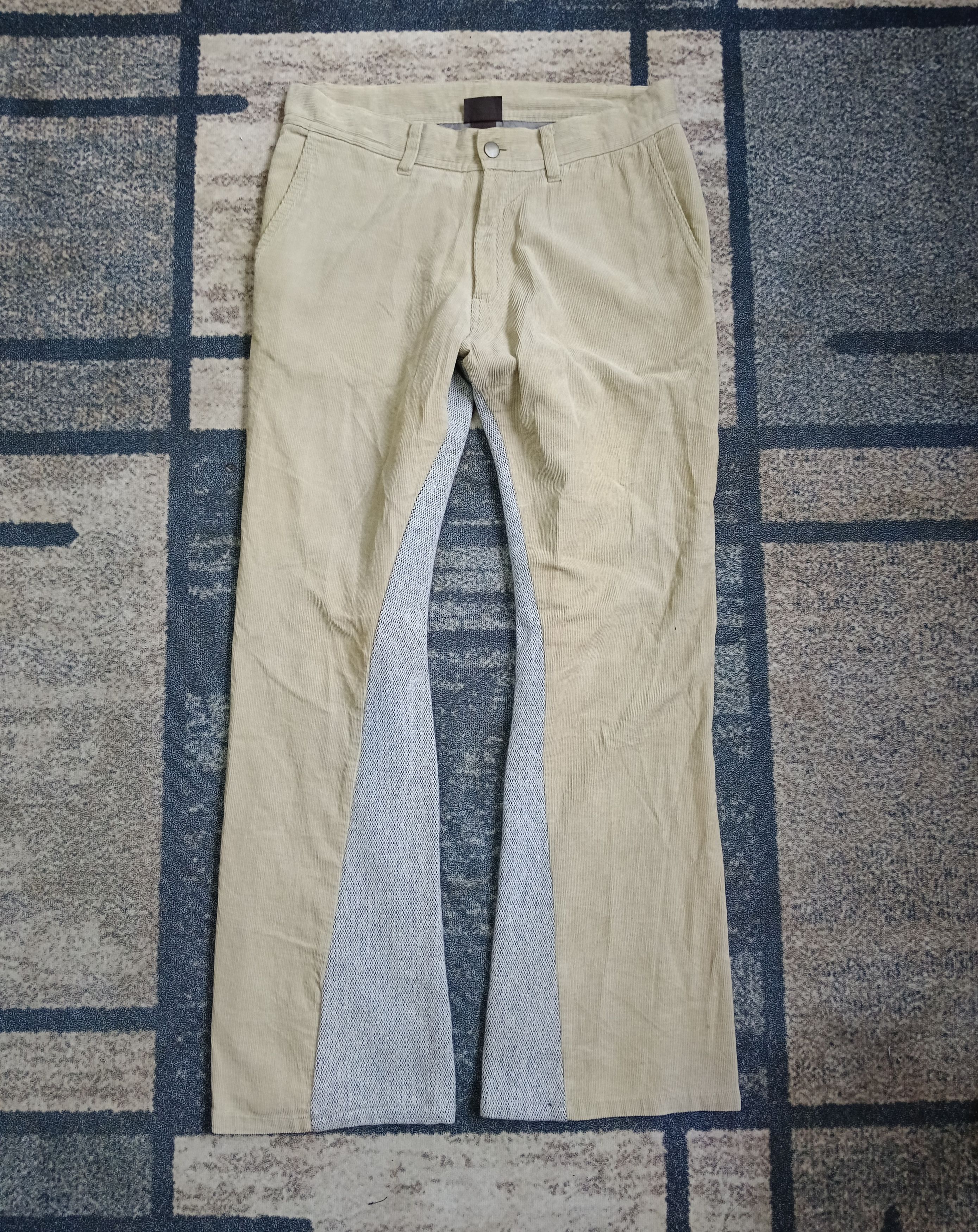 Japanese Brand FLARE TWIST PRONOUNCED TWO TONE PANTS Size US 31 - 2 Thumbnail