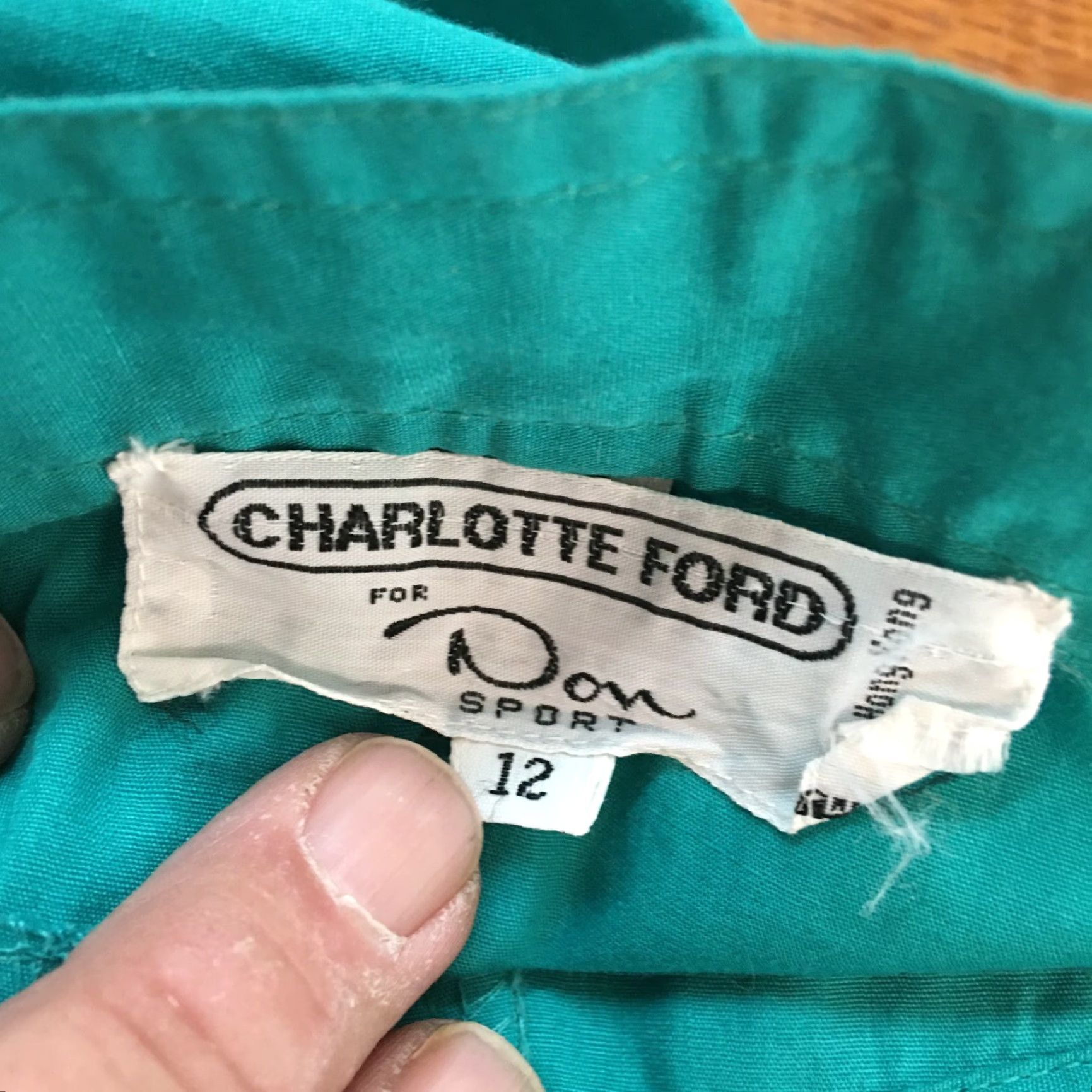 Ford VINTAGE Charlotte Ford Tulip Dress Pants Womens Size 12 Green Pleated 30X33 Size 34" / US 12 / IT 48 - 4 Thumbnail