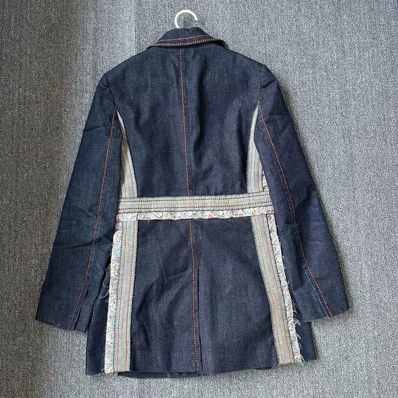Prada Prada Coat, denim, high public price 2502-Nextarrow Size US XS / EU 42 / 0 - 2 Thumbnail