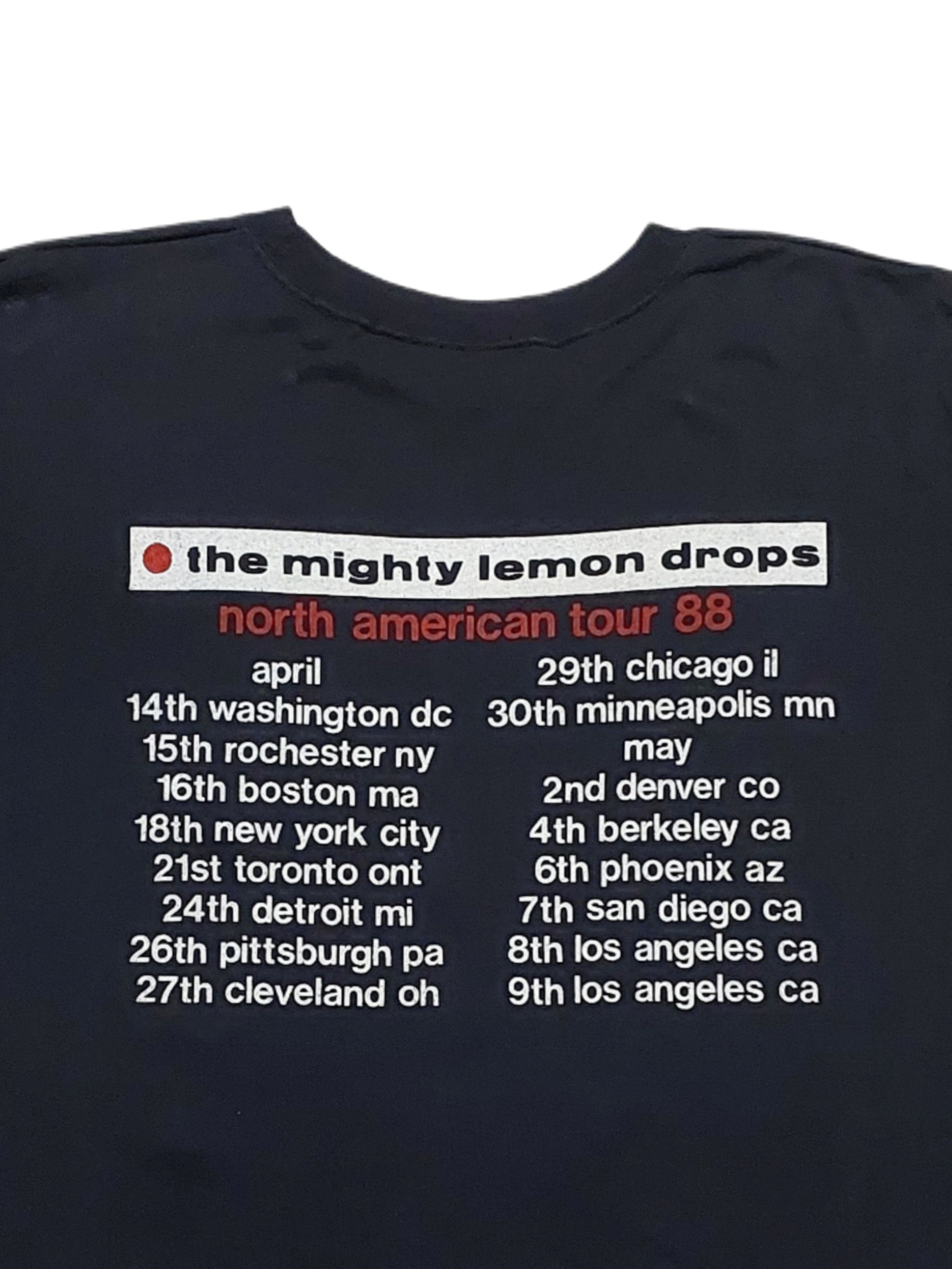 Band Tees Vtg 1988 The Mighty Lemon Drops 'World Without End~Tour 88' Size US XL / EU 56 / 4 - 8 Thumbnail