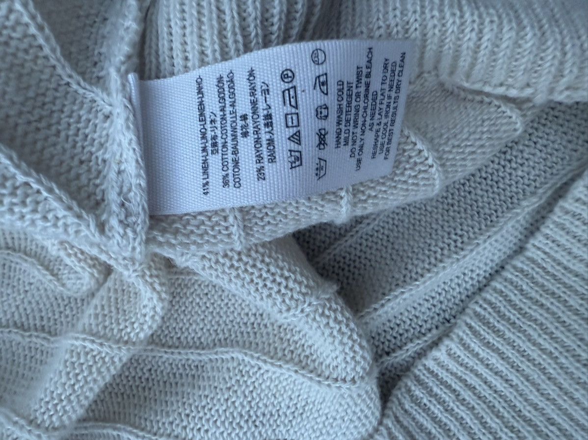 Free People Free People V-Neck Twisted Knot Front Linen Knit Sweater Size M / US 6-8 / IT 42-44 - 9 Thumbnail