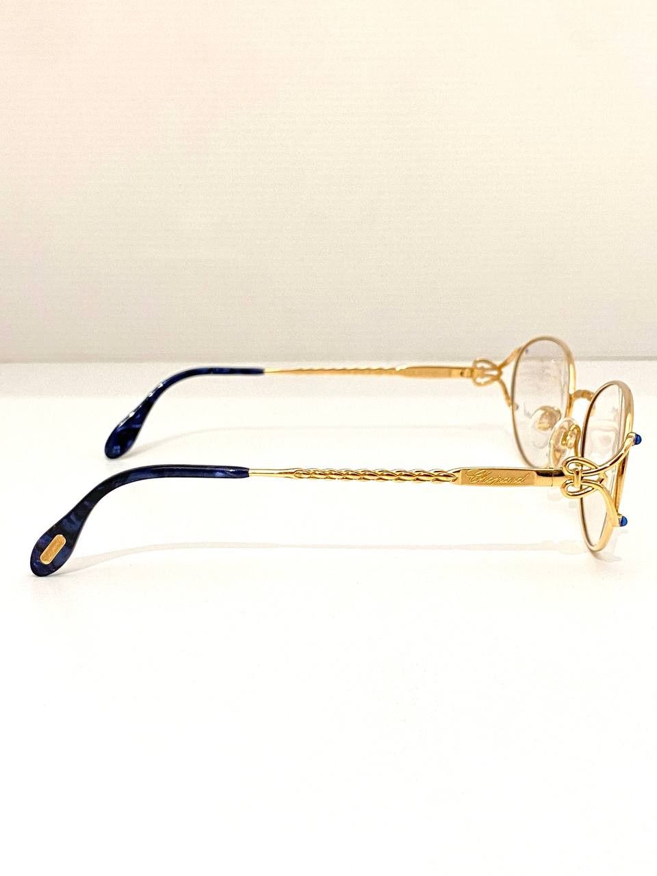 Chopard Chopard 23K Gold Mille Migila Logo Rectangular Eyeglasses Size ONE SIZE - 10 Thumbnail